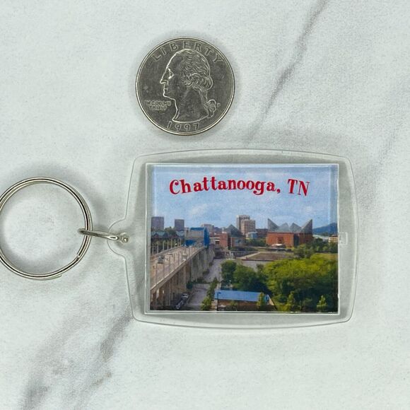 Chattanooga TN Tennessee Double Sided Photo Keychain Keyring - Picture 2 of 7